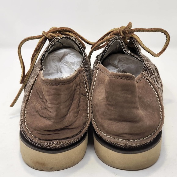 Sperry Topsider Mens Brown Leather Herringbone Oxfords Size 9M Loafers Lace Up main image 4